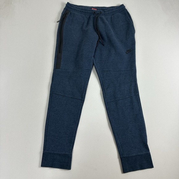 Nike Tech Fleece Joggers Sweat Pants Blue Mens Large 545343 460 Active Gym Train - Picture 1 of 8